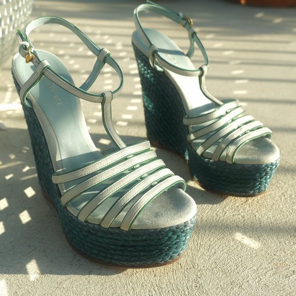 Gucci Platform Espadrille Sandals - Picture 3 of 7